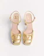 Valentino Vlogo Signature Platform Pump In Laminated Nappa 115Mm - Image 5